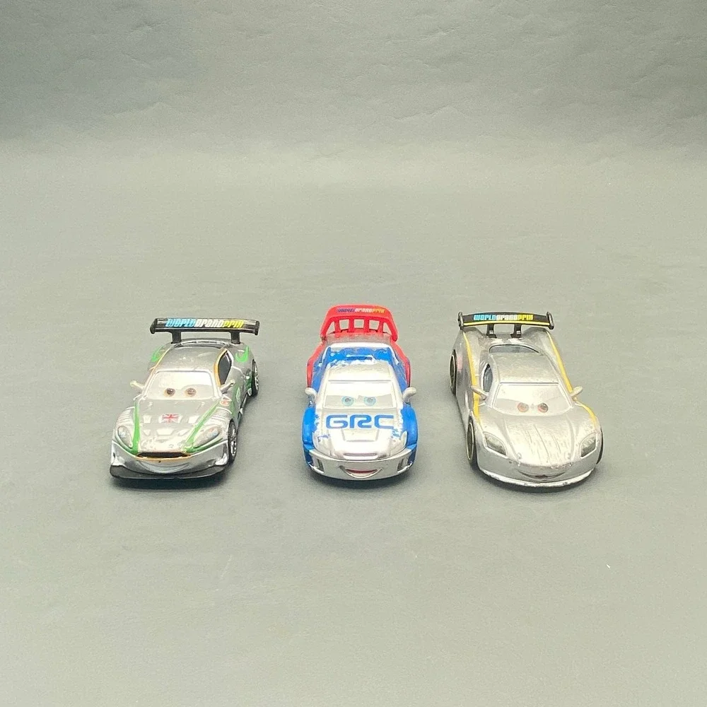 Disney Cars Diecast Lot Silver Nigel Gearsley Raoul CaRoule Shu Todoroki